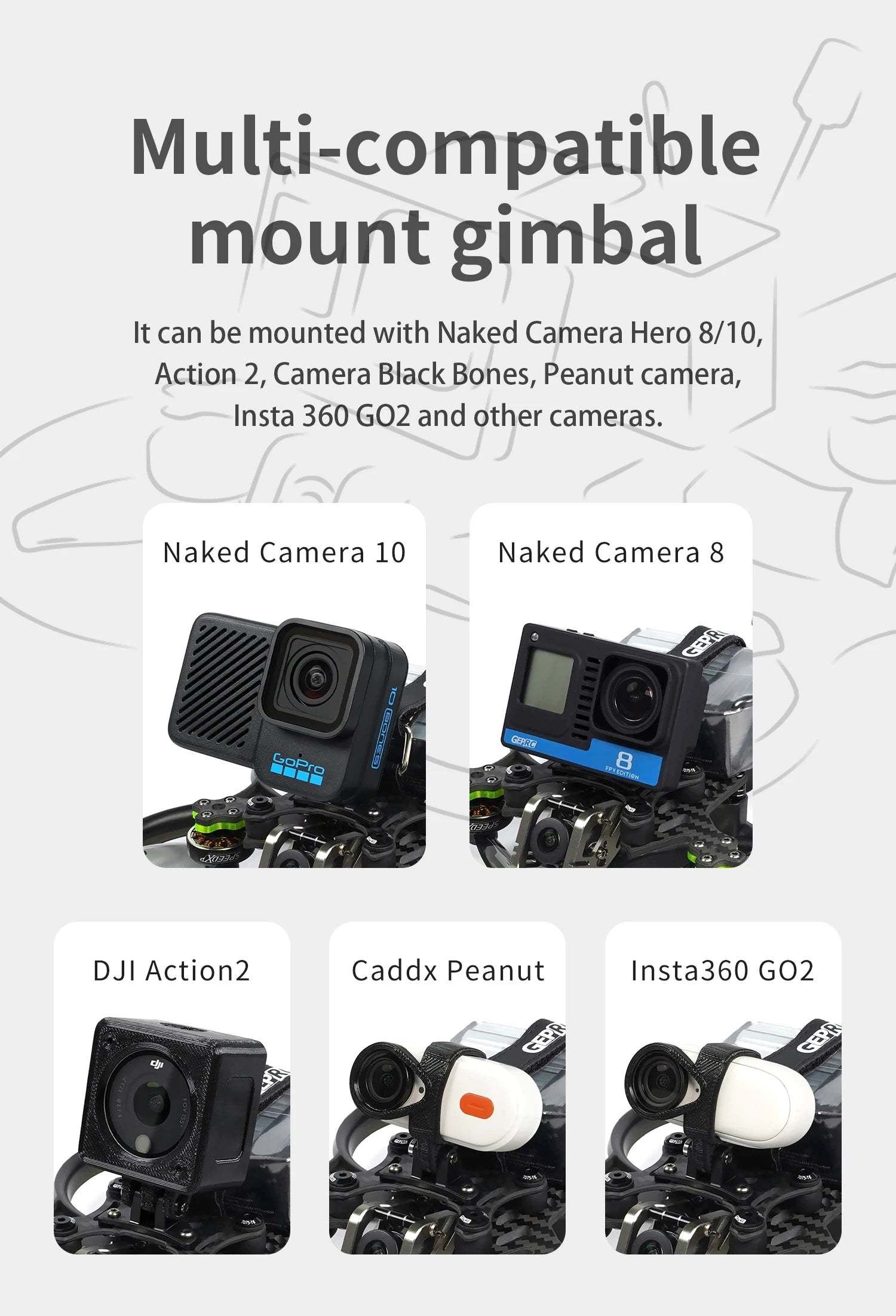GEPRC Cinebot30 3-Inch FPV Drone 6S HD Vista Nebula Pro System Tidesmit