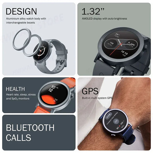 CMF by Nothing Watch Pro 2 side view, a smart sleep tracker with 1.32'' AMOLED display and 11-day battery life.