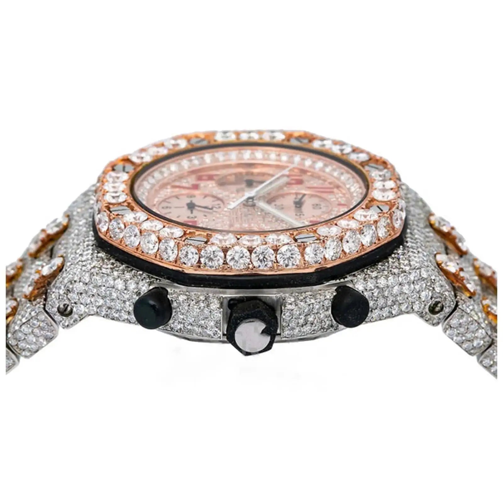 High on Demand Luxury Automatic Mechanical Moissanite Watch for Mens and Women Wear Available at Best Price
