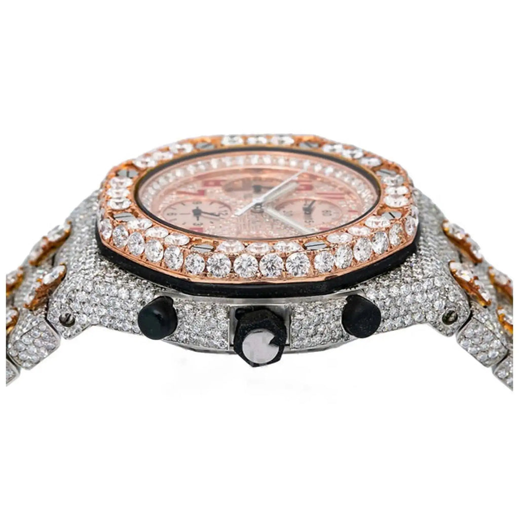 High on Demand Luxury Automatic Mechanical Moissanite Watch for Mens and Women Wear Available at Best Price