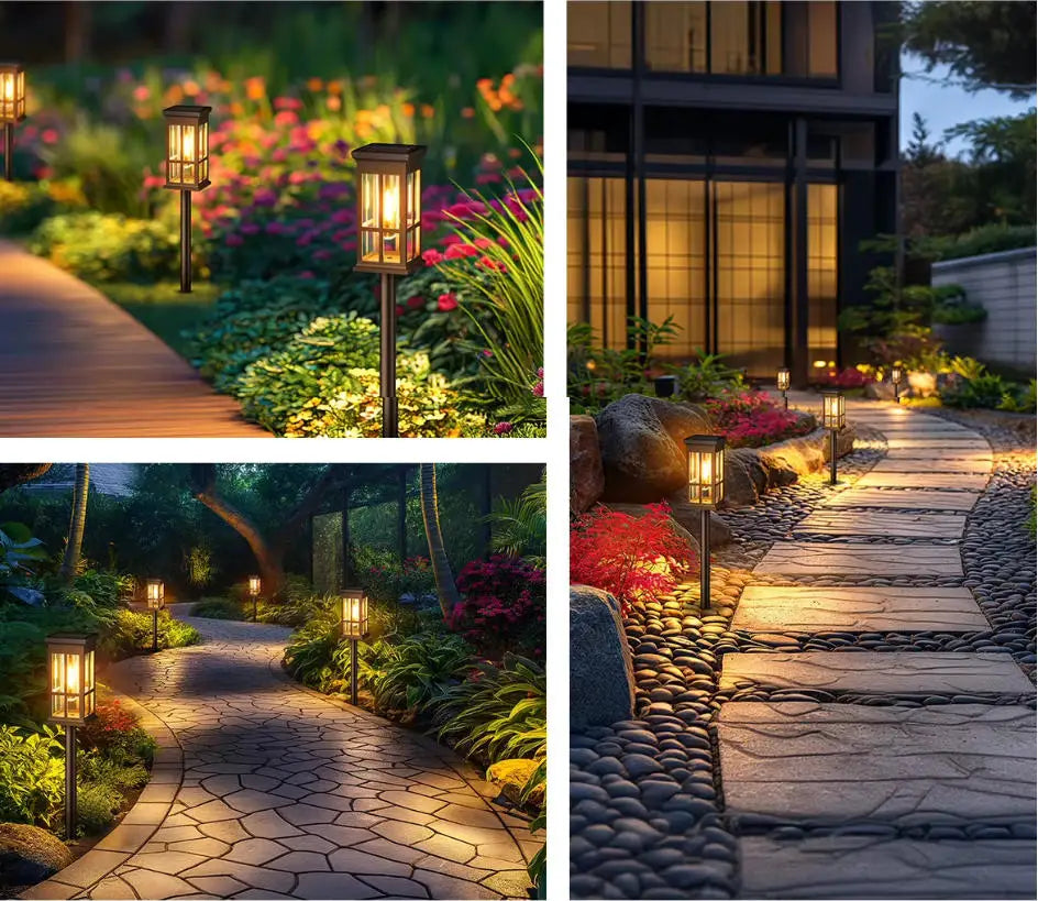 Solar Pathway Light Outdoor Solar Lamp Waterproof Landscape Lighting for Garden Yard Patio Walkway Driveway Camping Decor