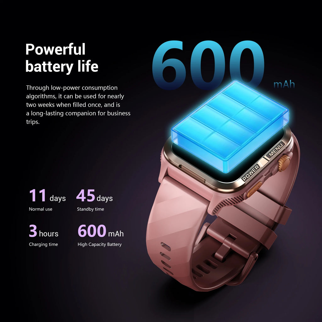 Blackview 1.83'' Smartwatch Waterproof TFT Display Smart Watch with Message Call Sleep GPS LED Light for Men Women W10 Pro