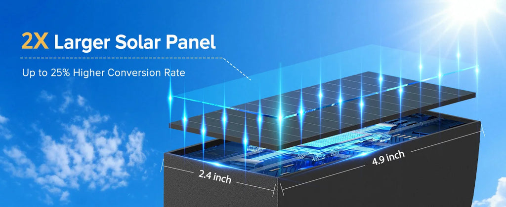 Upgraded Bright LED Solar Lights Outdoor Pathway Lights, IP65 Waterproof Solar Garden Lights for Yard Driveway Walkway Decor