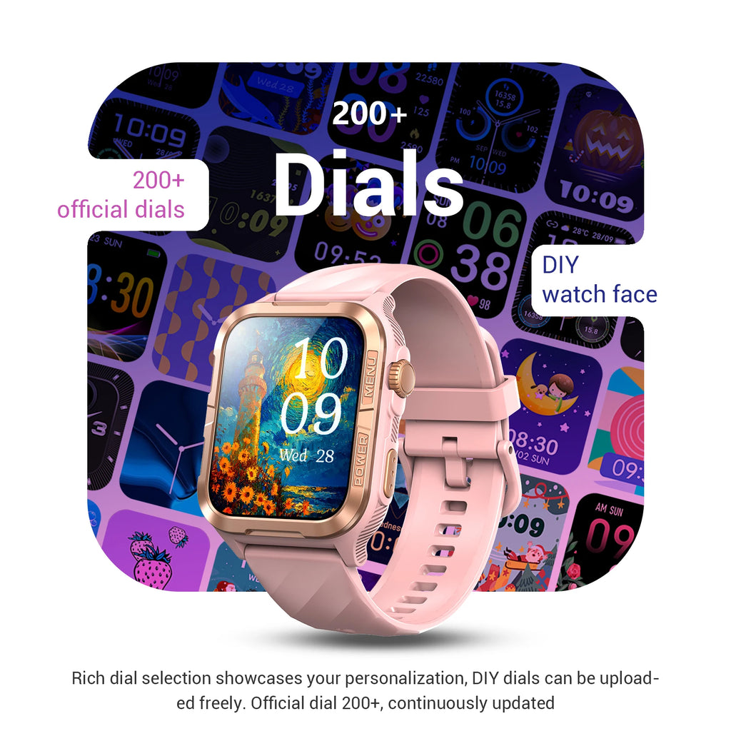 Blackview 1.83'' Smartwatch Waterproof TFT Display Smart Watch with Message Call Sleep GPS LED Light for Men Women W10 Pro