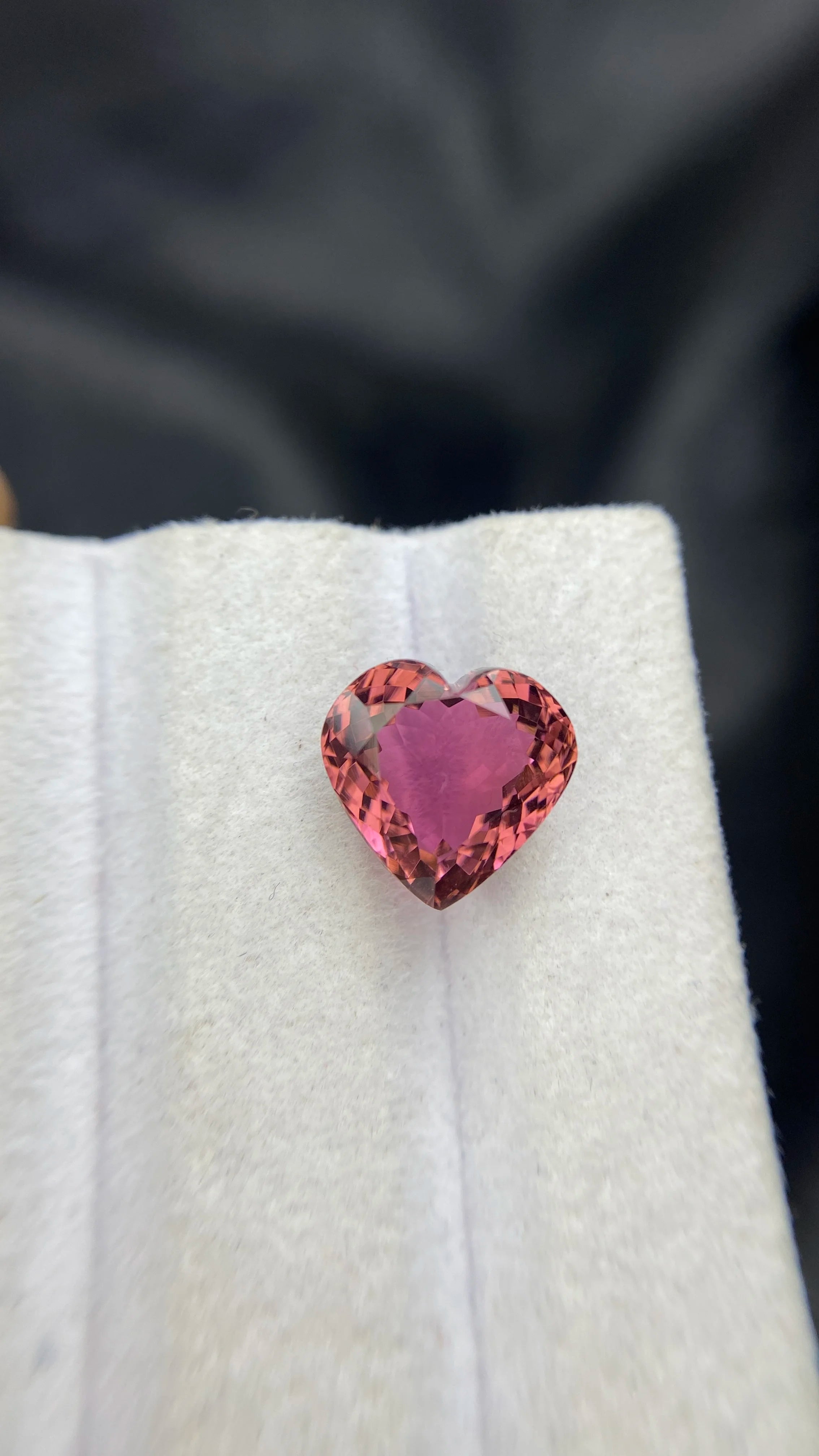 Certified Natural Tourmaline Heart Shape Cut Stone Rare Shade With Excellent Color Quality 5.92 Carat Loupe Clean Loose Gemstone