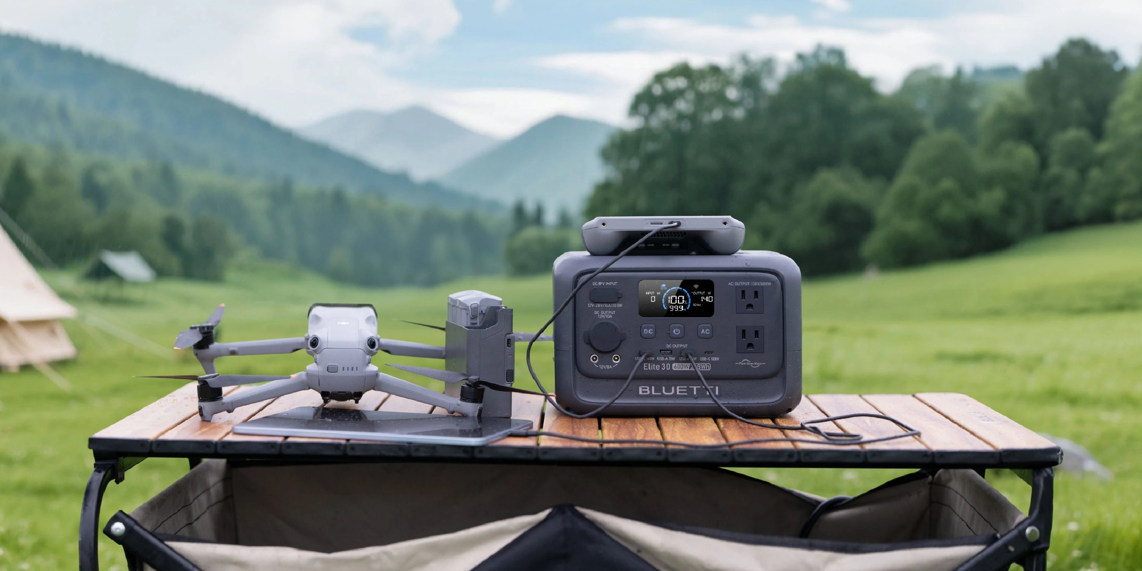 【Renew】BLUETTI Elite 30 V2 Portable Power Station 288Wh 600W Peak Large Capacity Solar Generator For Outdoor Camping Home Emerge