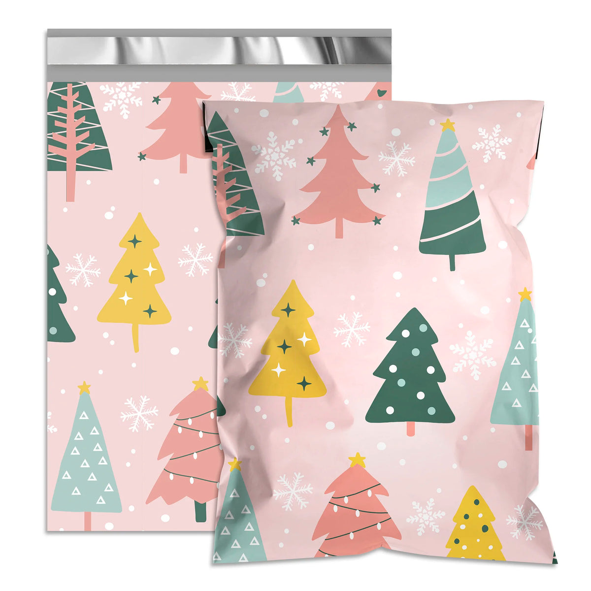 Poly Mailers 6x9 Inch 100Pack Christmas Pink Santa Shipping Bag 2.5mil Thickness Waterproof TearResistant Mailing Apparel