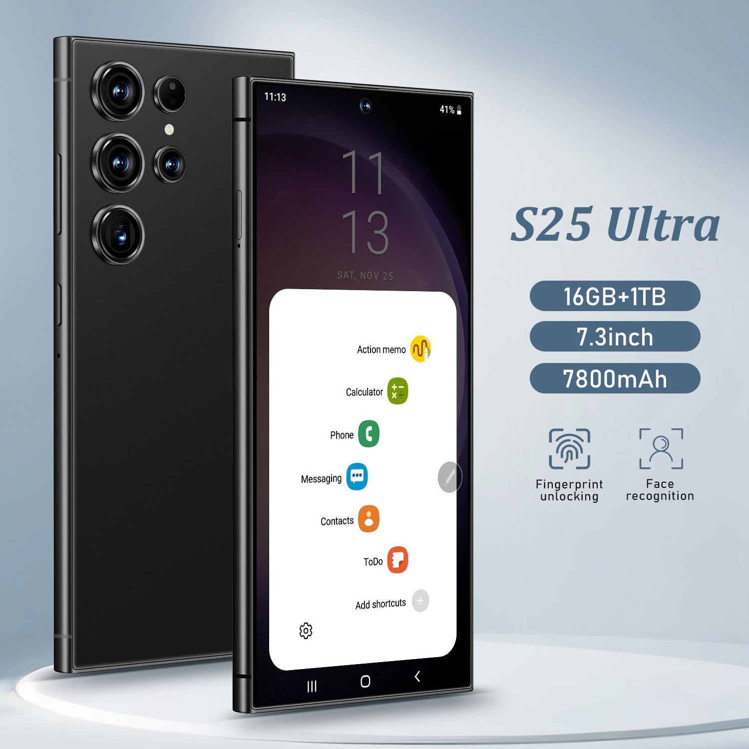 S25 Ultra 16GB 1TB 5G Smartphone - AMOLED Dual SIM Unlocked Tidesmit