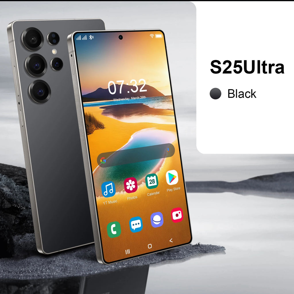 5G Smartphone 7.3Inch AMOLED, 16GB RAM, 1TB Storage - Tidesmit Essential Black 16g 1TB Tidesmit
