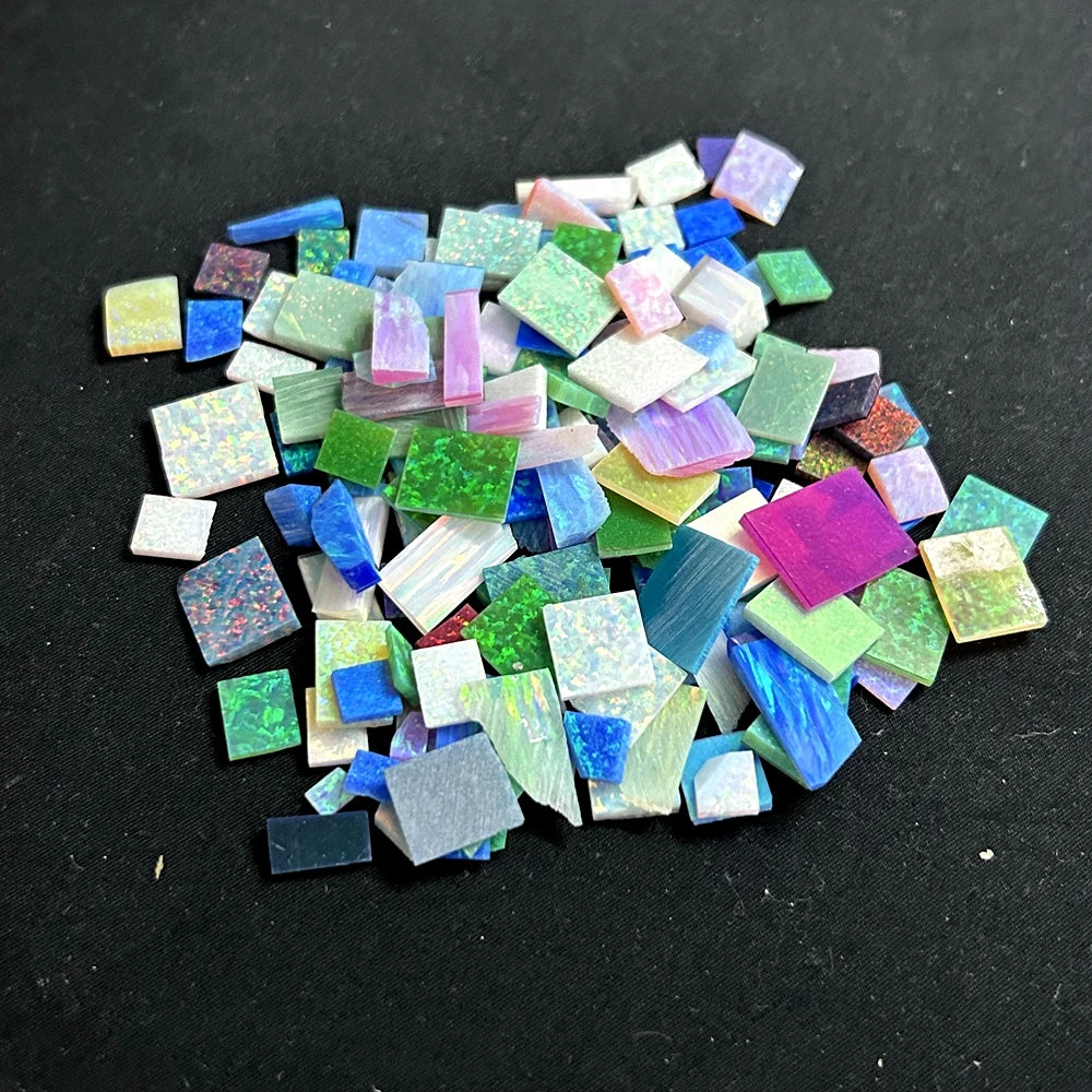 Lab Grown Gemstone Fire Opal Scraps Leftover Material Raw Opal Rough