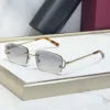 New Unisex Luxury Fashion Designer Polygonal Frameless Sunglasses Comfortable Light UV400 Gradient Lenses High-quality