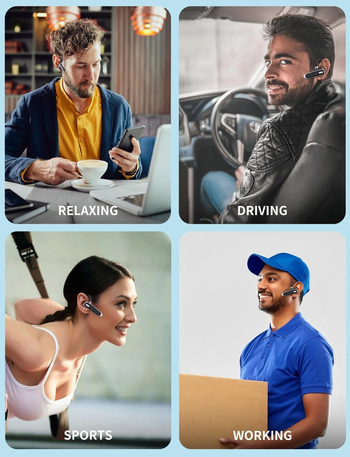 YYK-530 Single Wireless Earphones In-ear Ear Hook Hands-free Earbuds with Waterproof and MFB Button for Driving / Business Tidesmit