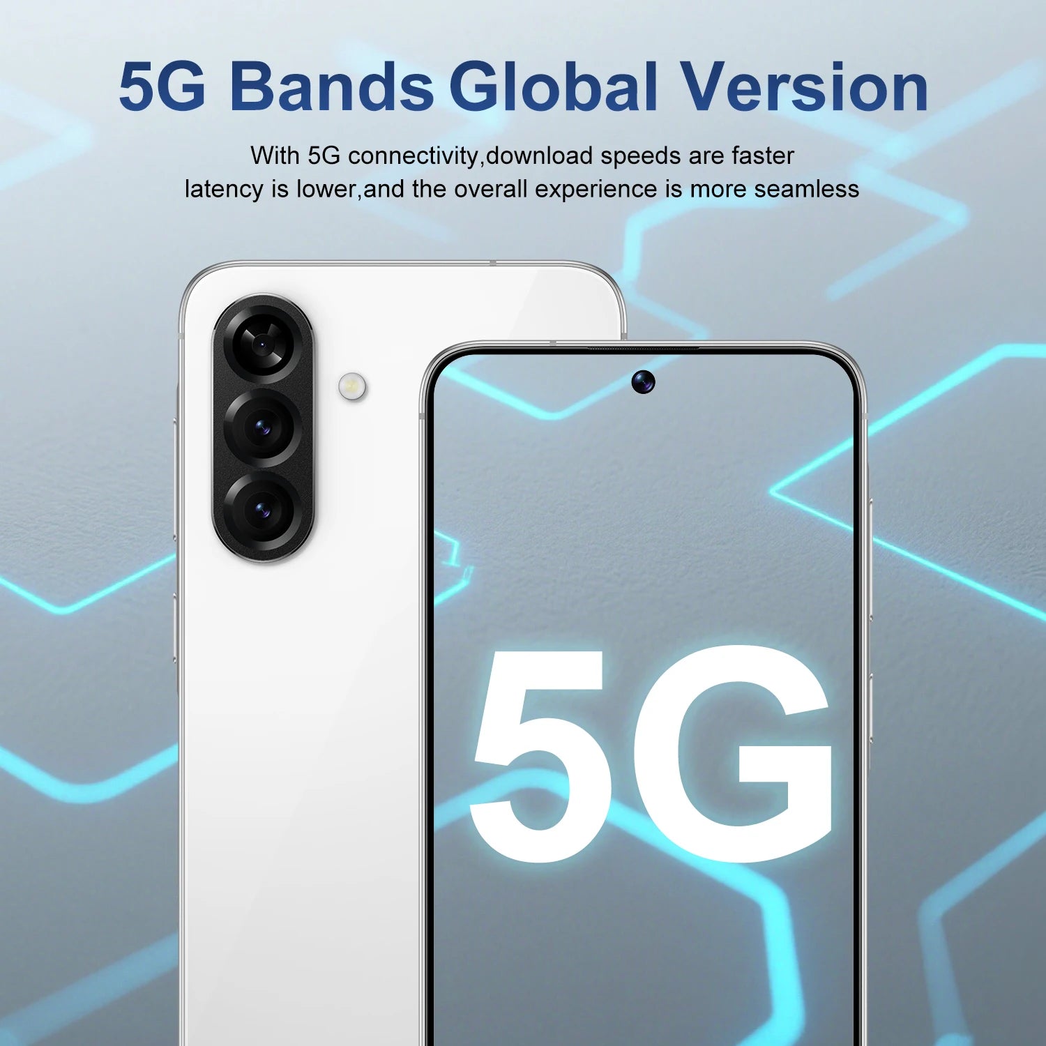 Tidesmit 5G Smartphone, 7.3 Inch OLED, 16GB RAM, 1TB Unlocked Tidesmit