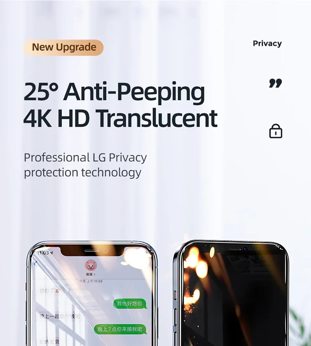 Privacy Screen Protector for iPhone 17 Pro Max, 9H Anti-Spy Tempered Glass Tidesmit