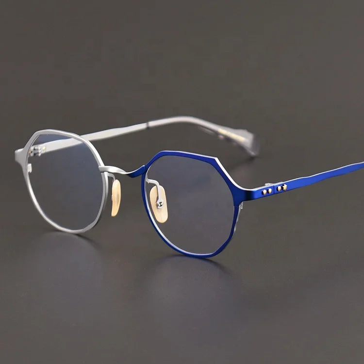 Luxury Quality Private Label Solid Pattern Titanium Full-Rim Lightweight Optical Frames Fashion Eyewear Wholesale