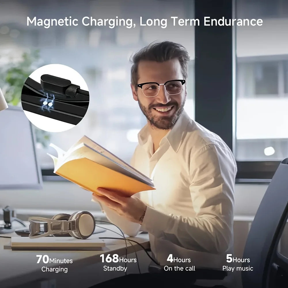 SENBONO E13-06 AI Translate Smart Sunglasses Wireless BT Sunglasses Outdoor Smart Sport Hands-Free Call Music AI Smart Glasses Tidesmit