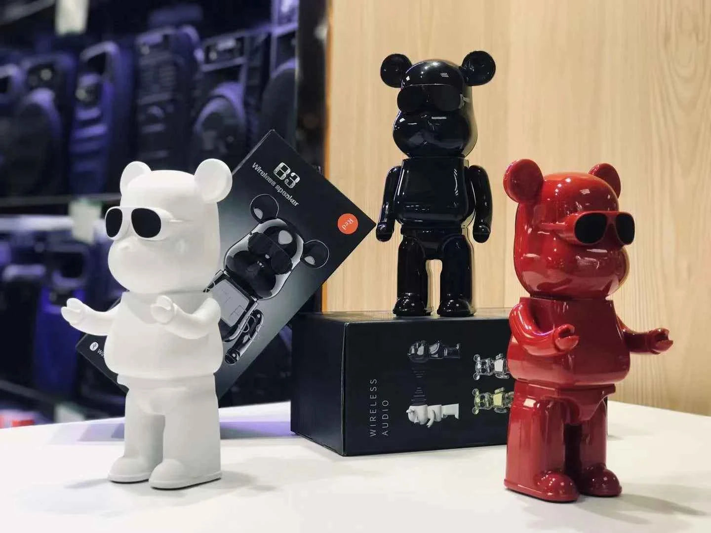 Violent Bear TWS Wireless Portable Column Speakers for Bluetooth FM Stereo Subwoofer Loudspeaker Audio Music Center for Mobile P My Store