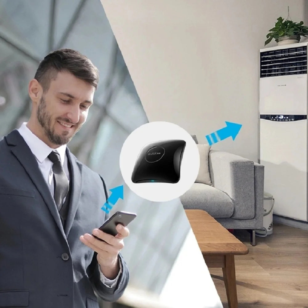 BroadLink RM4 Pro Version Wireless Universal Remote Hub with HTS2 Temp and Humidity Sensor Smart Home Solution