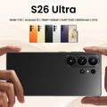 Samsung S26 Ultra smartphone featuring a high-definition clear display for smooth performance and vibrant visuals.