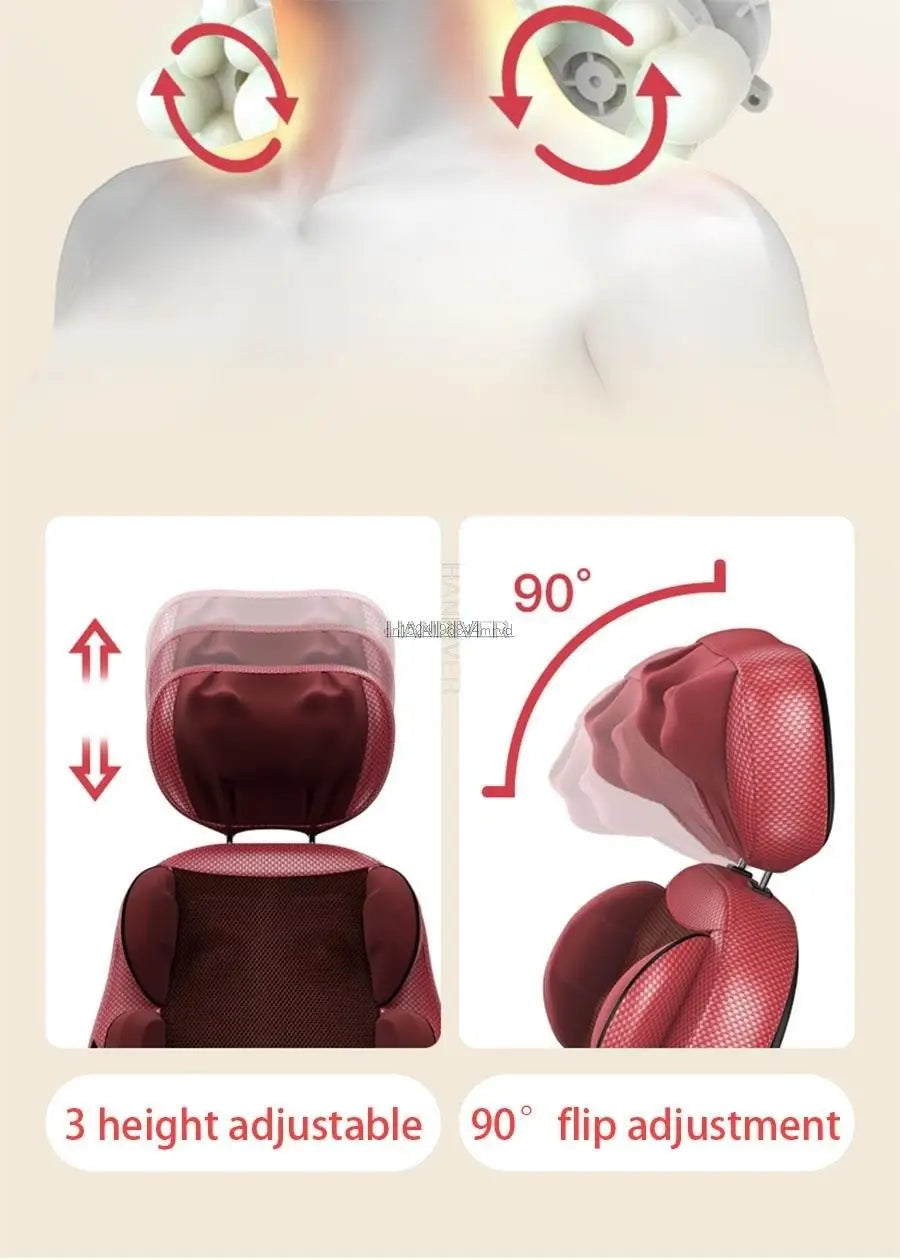 Full Body Electric Massage Chair - Deep Tissue Physiotherapy Brown Massage Chairs Tidesmit