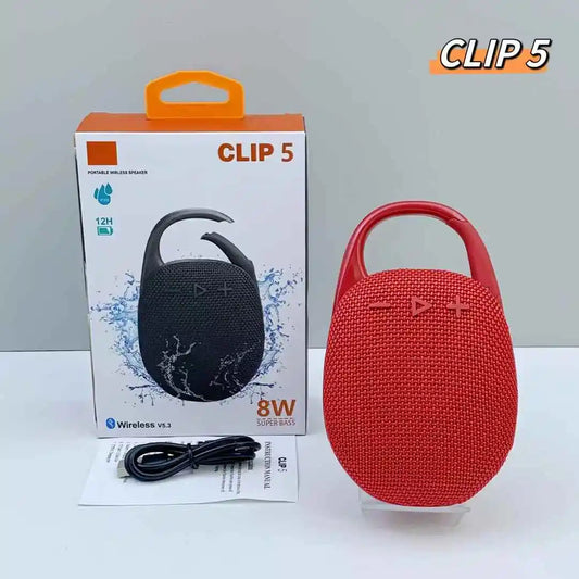 Bluetooth Speaker -Clip5 Mini Portable Wireless BT Speaker 5W Bass Outdoor Sport Speaker Home Gift Clip4 Mini Boombox Speakers With Hook
