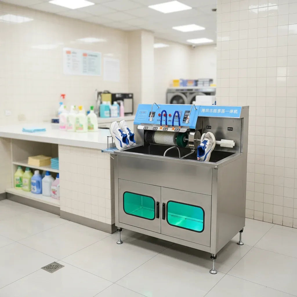 Commercial Shoe Washer and Dryer Combo with Sterilization Box