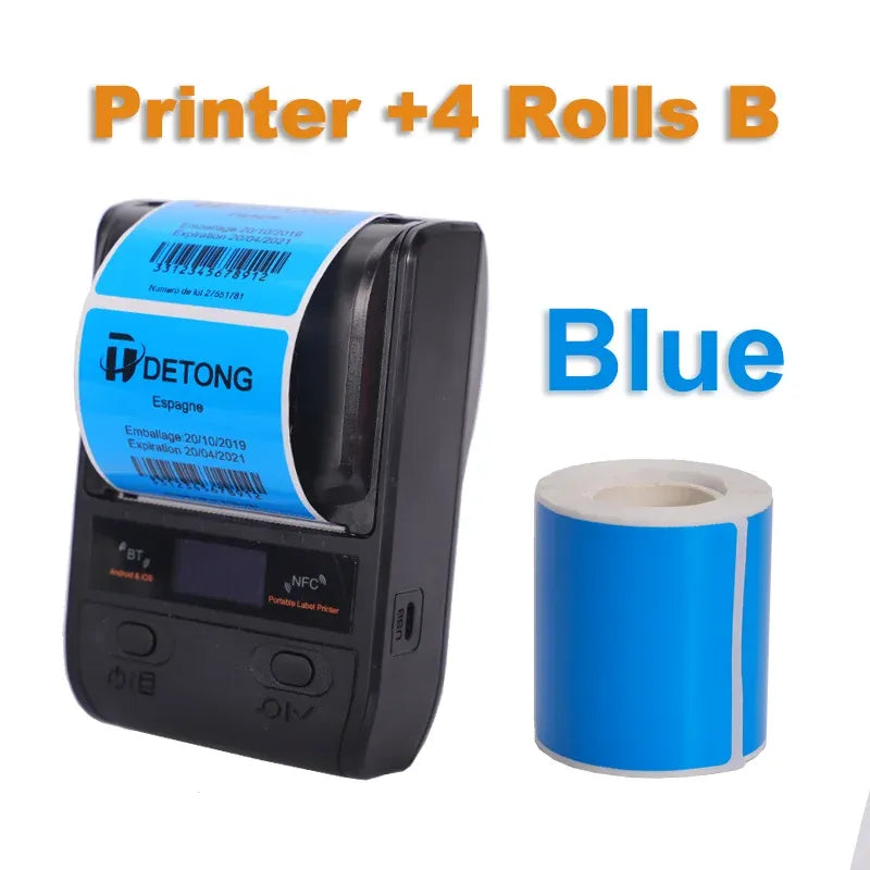 DETONGER DP23S label printer with blue label roll