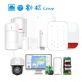 2025 New Ethernet RJ45, WiFi, 4G Smart Home Alarm System Residential and Business Commercial Smart 4G Alarm Security Kit System Home Security System Tidesmit