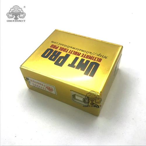 Yellow UMT Pro 2 box module with label and front window