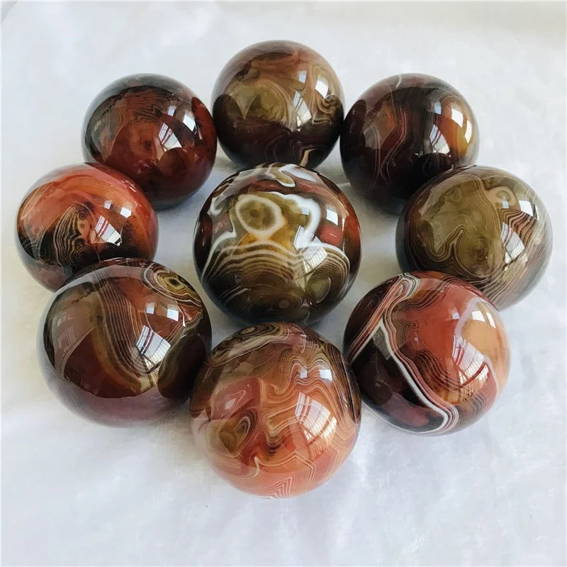 Wholesale Rare Natural Red Carnelian Agate Ball Sardonyx Quartz Crystal Sphere Healing Natural Stone