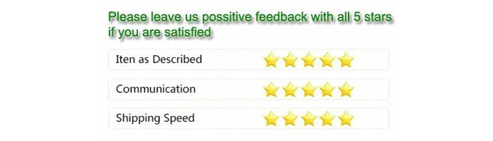 Customer feedback section with star ratings and review categories