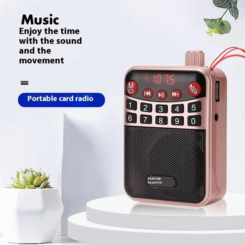 Bluetooth Speaker -M-39 Portable for Bluetooth Card Speaker with Flashlight Function Wholesale Radio for Seniors Singing Opera Storytelling