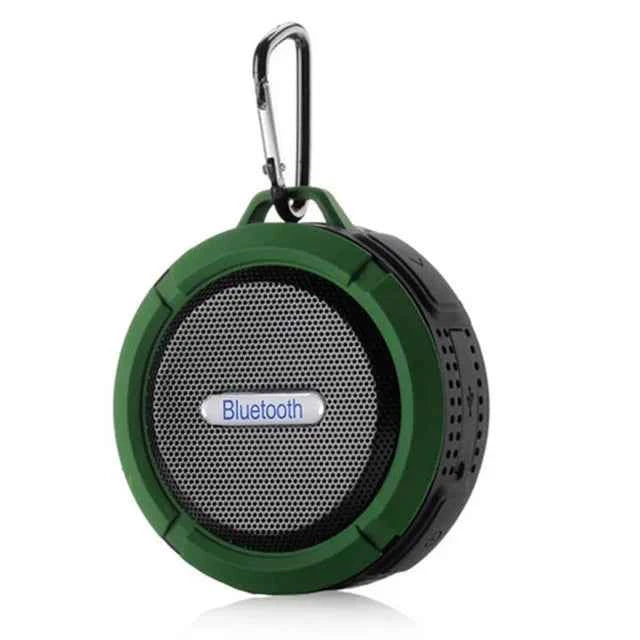 New C6 Active Wireless Speaker Mobile Phone Waterproof with Microphone MP3 Music BT Shower Speaker Support Tf Card Green plastic My Store