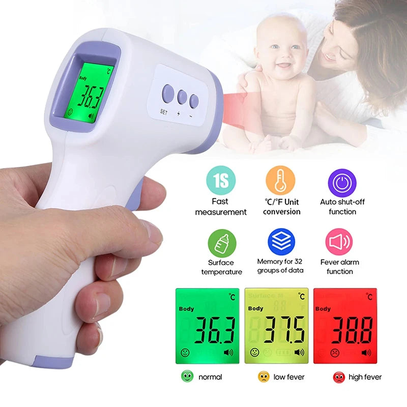 Forehead Digital Display Thermometer Non-contact Infrared Infant Temperature Fever Safety Health Measurement Tool