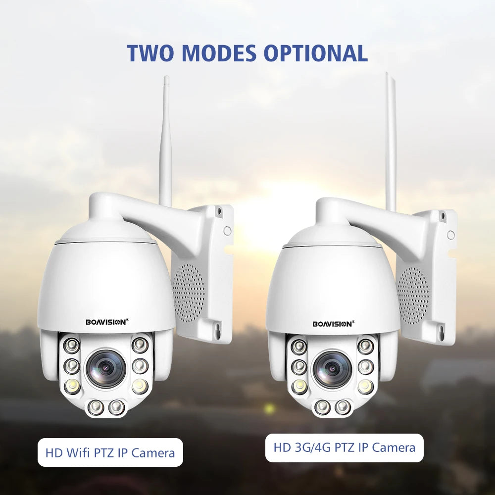 Wifi PTZ IP Camera 8MP 5MP 5X Zoom 4G Two Way Audio AI Auto Tracking  Wireless Camera Outdoor 60m IR Video Home Security Camera