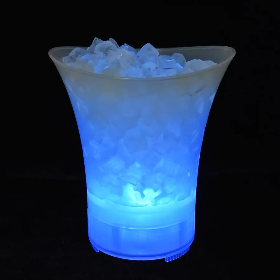 Bluetooth Speaker -Ice Bucket Wireless 360 Stereo Surround for Beach for Party, Wedding, KTV Portable Speaker with LED Light Show Ice B