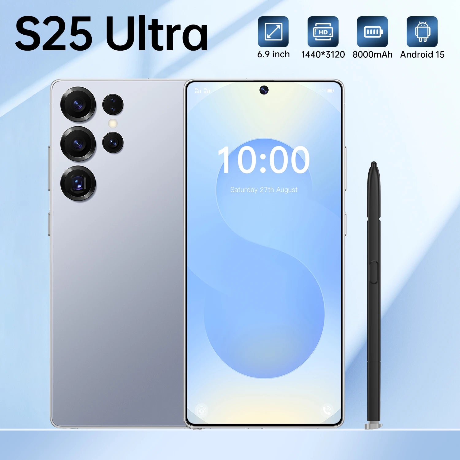 S25 Ultra 5G Smartphone – 6.9 Inch AMOLED Display 128GB Unlocked Mobile Tidesmit