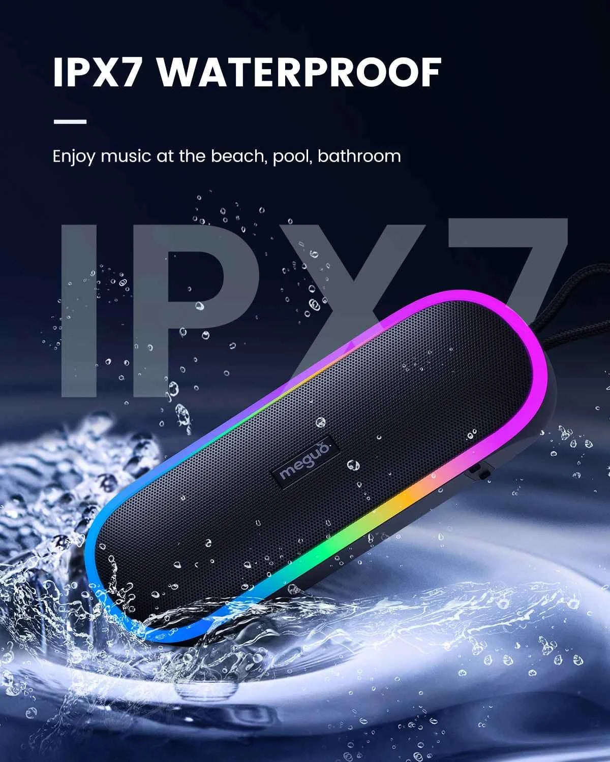 A15 PRO 20W Wireless for Bluetooth Speaker Portable IPX7 Waterproof RGB Lights 24 Hours Playtime TWS for Outdoor and Computer Us My Store