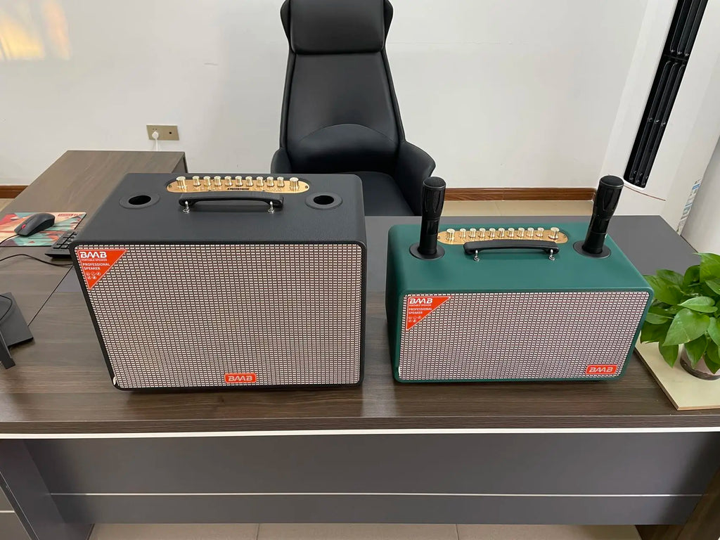 Super Bass Retro Wooden Wireless BT Karaoke Speaker Active HIFI Music Woofer RGB USB Connectivity Battery Computer Mobile Phone My Store