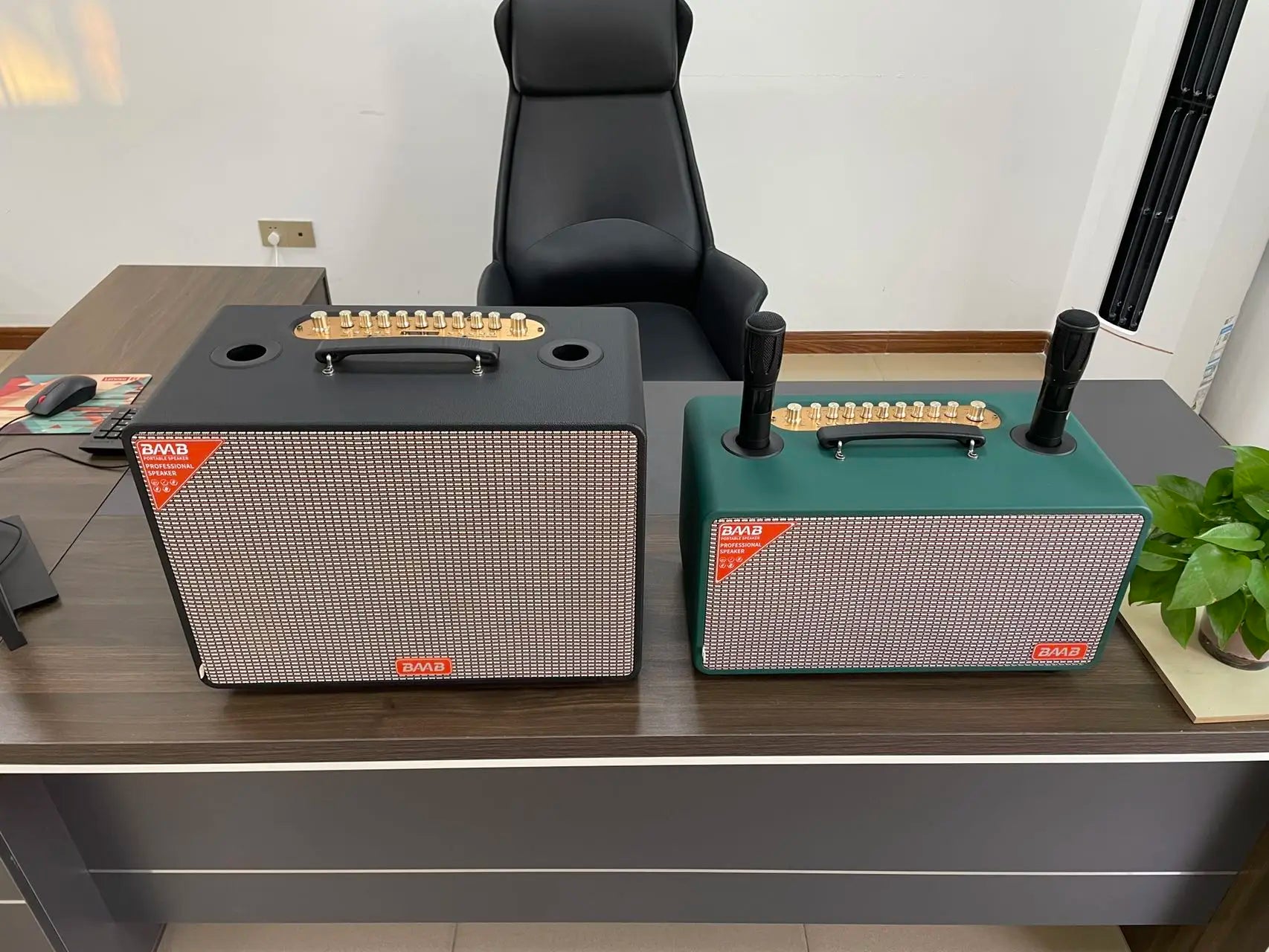 Super Bass Retro Wooden Wireless BT Karaoke Speaker Active HIFI Music Woofer RGB USB Connectivity Battery Computer Mobile Phone My Store