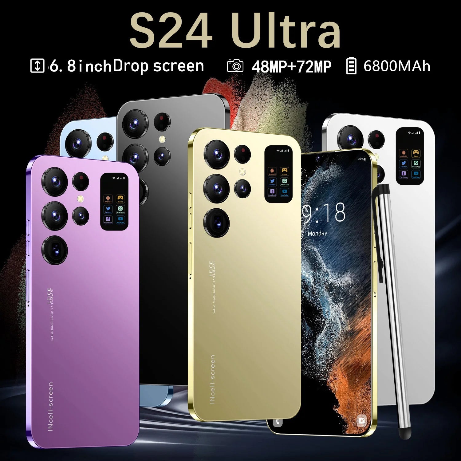 Best Brand New Global for  S24 Ultra S24+ S24 5G Smartphone Android Mobile Phone Nuevo Smart Phone - Tidesmit