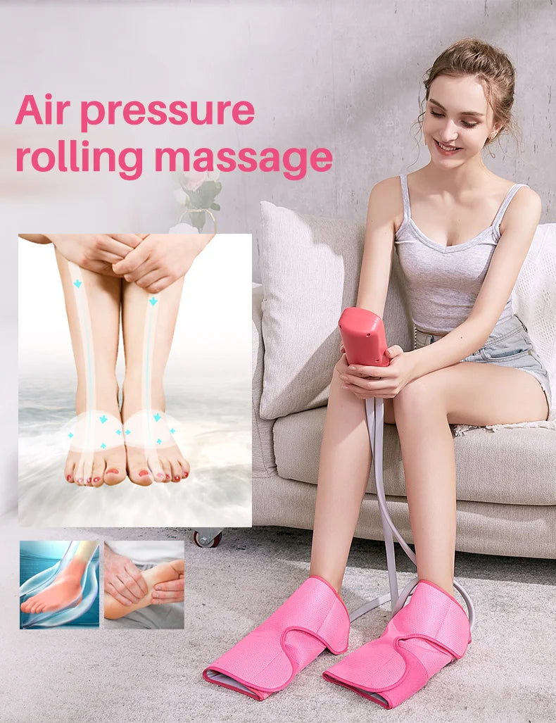 Leg Massager for Circulation - Air Compression Calf Relief Device Relaxation Treatment Tidesmit