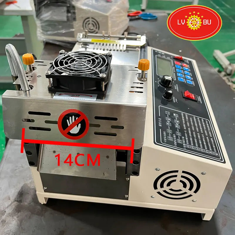 Computer Automatic Hot Knife and Cold Knife Webbing Velcro Label Cutting Machine