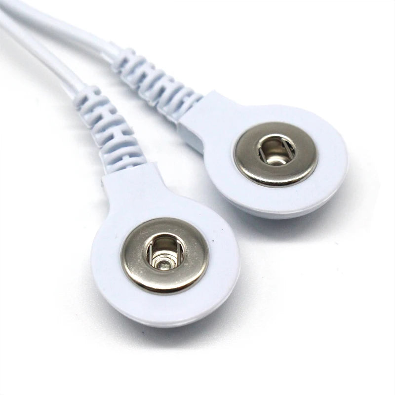 TENS Unit Lead Wire 2-Way or 4-Way Electrode Cable for Electric Massager Body Shaping Massage Equipment Tidesmit