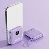 Portable 10000mAh Power Banks Station Small Mini 20W 22.5W Power Bank With Cable Min Small 10000(mAh) Purple Tidesmit