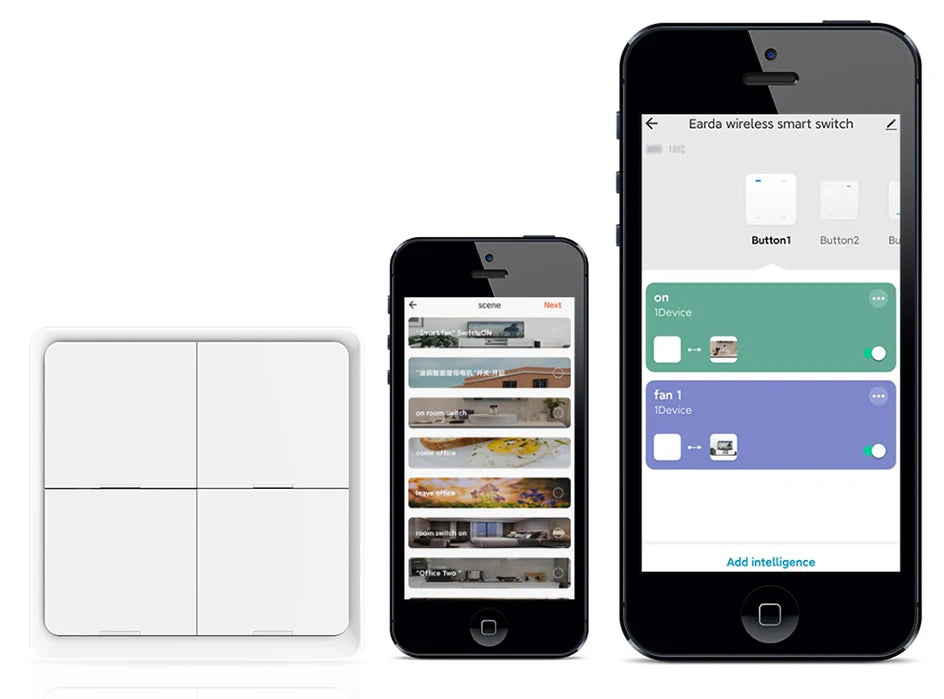 ZigBee 3.0 Tuya Smart Scene Switch Push Button 1/2/3/4 Gang 3 6 9 12 Scenes Automation Scenario Wireless Switch for Tuya Devices