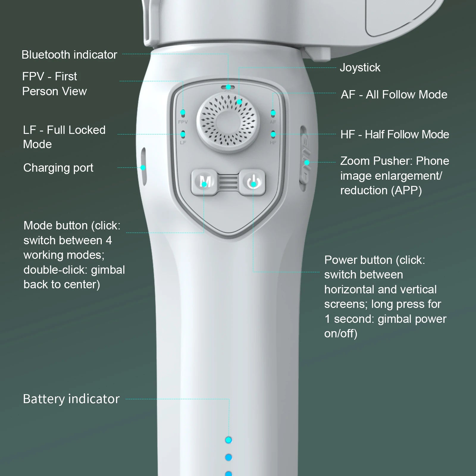 L7 Wholesale Price Top Selling Smartphone Tripod with Face Tracking and Anti-shake Function LED Light for Film Maker Video Vlog Tidesmit