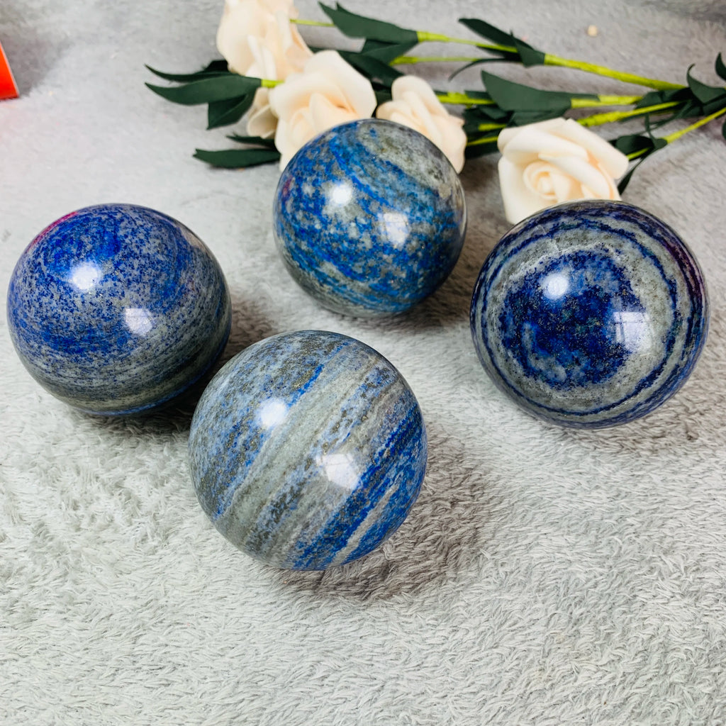 Wholesale Natural Blue Lapis Lazuli Sphere Crystals Healing Stones for Home Decor
