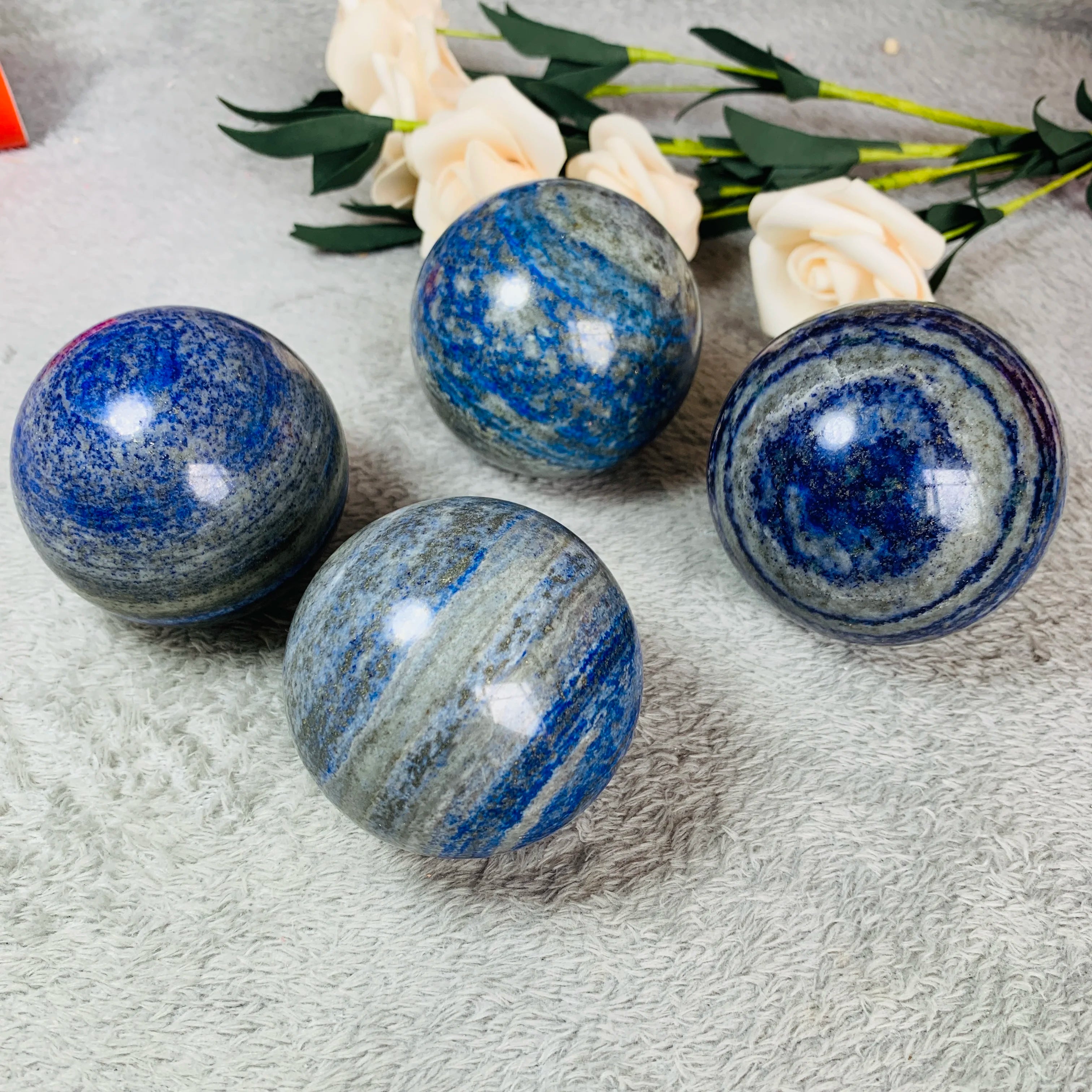 Wholesale Natural Blue Lapis Lazuli Sphere Crystals Healing Stones for Home Decor