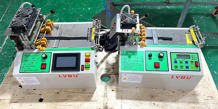 Computer Automatic Hot Knife and Cold Knife Webbing Velcro Label Cutting Machine